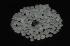 Center Drilled Sea Beach Glass 20 Pcs Lot Bulk White Clear Jewelry Use