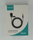 Movo Dom1 3 5mm Trs Lavalier Omnidirectional Condenser Microphone For Camera  