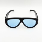 Tom Ford Bronson Tf1044 Sunglasses Black Frame Blue Lens Unisex 60-12-140