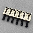 6  brass Bridge Saddles For Fender Stratocaster Telecaster Strat Tele 10 8 10 5mm