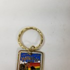 Vintage Hawaii Key Chain Enamel Vernon Welenona Enamel Gold Tone