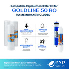 Goldline 50 Filter Replacement Kit With Ro Membrane