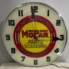 Chrysler Mopar Parts Lighted Advertising Wall Clock Free Shipping