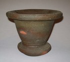 Old Antique Vtg 19th C 1800s Redware Mortar Pestle Sewer Tile Great Condition