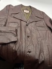 Vintage 1970s  Leather Jacket By Grais Size 46 Angel Skin Cabretta