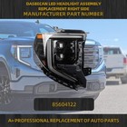 Right Passenger Side Led Headlights Assembly W bulbs Compatible With 2022-2024
