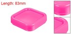 Square Plastic Magnetic Pin Cushion Pink Sewing Pin Holder Storage Case Tool