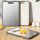 Chopping Board Double Sided Stainless Steel Wheat Straw Cutting Boards Kitchen