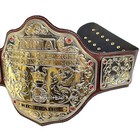 Nwa Big Gold World Heavyweight Championship Replica Title Belt Leather 4mm Brass