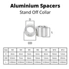 Aluminium Standoff Spacers M3 M4 M5 M6 M8 M10 M12 Round Spacer Multi-packs Uk