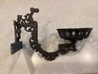 White Farm Equipment Wfe Foundry Ornate Cast Iron Potted Plant Hanger Circa 1979