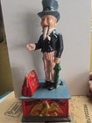 Vintage Uncle Sam Cast Iron Mechanical Bank - Working Condition