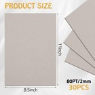30 Heavy-duty Chipboard Sheets 8 5x11  80 Pt For Crafts  Scrapbooking  Diy