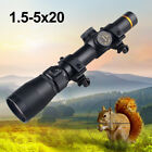 Riflescope 1 5-5 X 20mm Matte Mildot Rifle Scope Duplex Reticle Scope 2x Mount