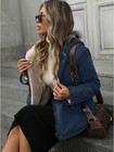 Women s Hooded Parka Jacket Sherpa Lined Hood Cinched Waist Padded Winter Coat