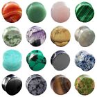 Natural Stone Ear Plugs Ear Gauges Double Flares Flesh Tunnels Saddle Plug-pair