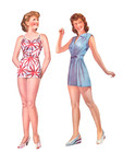 Vintage Mary Martin Paper Doll Set  2 Dolls  Lots Of Oufits  1980s Repro