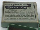 Vintage 2 Sets Of Reese   s Interlocking Adjustable Stencils Brass 1 2    Letters V2