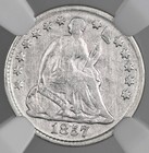 1857-p  H10c Liberty Seated Half Dime Ngc Vf Details  cleaned   8404749-006