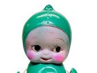 Vintage Green Celluloid Kewpie 1940s Romper Jointed Arms Kewpie Made In Japan
