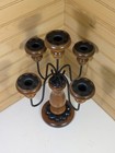 Vintage 15  Cottagecore Wooden 5 Candle Holder Candelabra