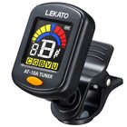 Lekato Clip On Guitar Tuner  Set Of 1 2 3 Rechargeable Chromatic Tuners Lcd  Us