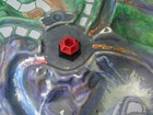 4 Black Tokens Hexagon 1986 Fireball Island Board Game Replacement Pieces Parts