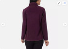 32 Degrees Heat Womens Midweight Snap Arctic Fleece Pullover  port Grape s  Nwt
