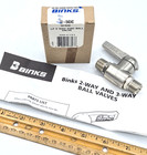  new  Binks 72-84040 Lp 2-way Zinc Ball Valve 3 8  X 3 8  Die Cast 250psi