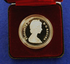 1983 Canada Proof Silver Dollar - Edmonton Games - Beautiful In Case   Cover
