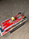 Vintage 1970 s  Astronef Electronique Battery Op  Space Ship Litho Toy In Box