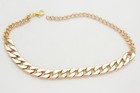 Women Boot Bracelet Metal Chain Chunky Links Thick Gold Anklet Classy Shoe Charm