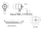 Tubular Key Lock For Laptop Tablet Steel Cable Lock Ipad Wire Anti-theft Lock