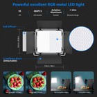 Neewer 2 Pack 480 Rgb Led Video Light Panel With App Control Stands And Bag