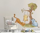 Classic Winnie The Pooh Wall Decal Kids Room  Large Tree Sticker Nursery Decor