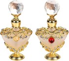 Rayberro Love Heart Vintage Perfume Bottle  2 Pack 5ml Vintage Glass Bottle Meta