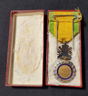 Ww1 Original French Military Medal 1870 Valor And Discipline Silver In Box  2