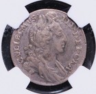Great Britain 6p William-iii Mirror Brockage Error Ngc Graded Au 55 Rare
