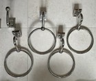 Lot Of 6  4 Bathroom Towel Rings 1 Robe Hook 1 Tp Holder Brass W chrome Finish