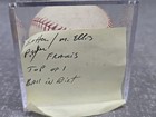 Rawlings Official Game Ball Of Major League Baseball Game Used M Ellis Francis
