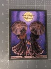 Practical Magic Inspired Witches On Roof Halloween Card Kit 4 Total Cards 