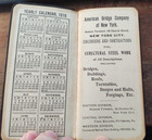 Antique Advertising Notebook American Bridge Co  1910 Maps Almanac Facts
