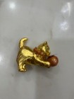 Est  e Lauder Pleasures    delightful Kitten    Solid Perfume Compact     2000 Limited 