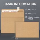 300pk Brown Kraft Envelopes 4x6 Self Seal Invitation Envelope A4 4 25x6 25  115g
