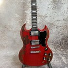Red Vintage Electric Guitar  Fixed Bridge   Rosewood Board  Mahogany Body