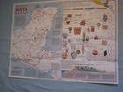 Land Of The Maya Traveler s Map ancient Maya World National Geographic Oct  1989