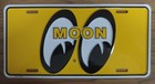 Moon Eyes Mooneyes Embossed Metal License Plate Vintage Auto Tag Old Stock  2701