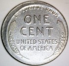 1943 Error Off Center Steeel Lincoln Cent Unc    Bu Details Coin 1c O c   Nr