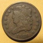 1828 Classic Head Half Cent  F vf     Nice  Original 13-stars Example