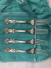 4 Tiffany   Co Sterling Silver English King Pattern 7 5 8  Dinner Forks